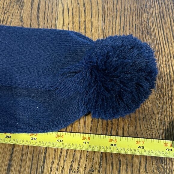 Winne‎ The Pooh Scarf Kid's Knit Pom Pom Red Yellow Blue Stripes Embroidered 43" - Picture 7 of 7